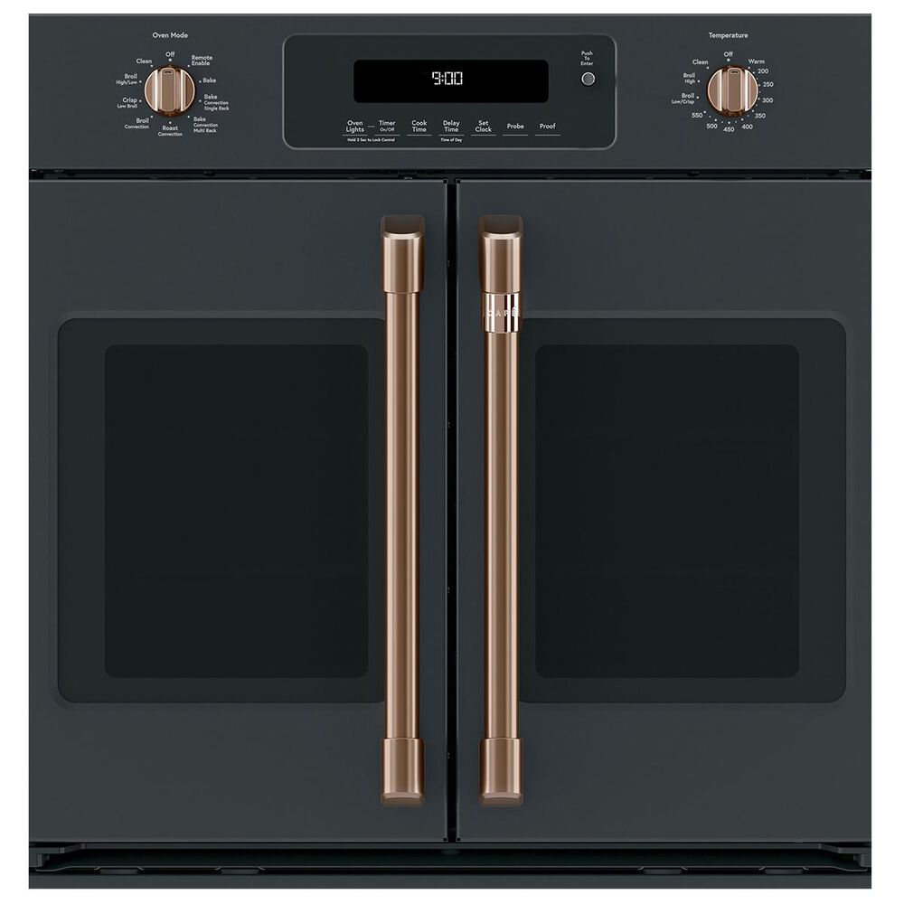 Cafe Handle and Knob Kit for Single Wall Oven in Brushed Copper, , large