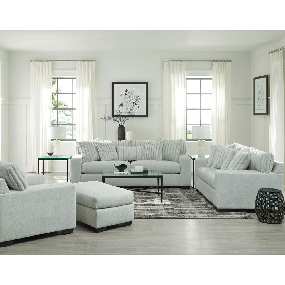 Northwestern Grady Ottoman in Grey, , large