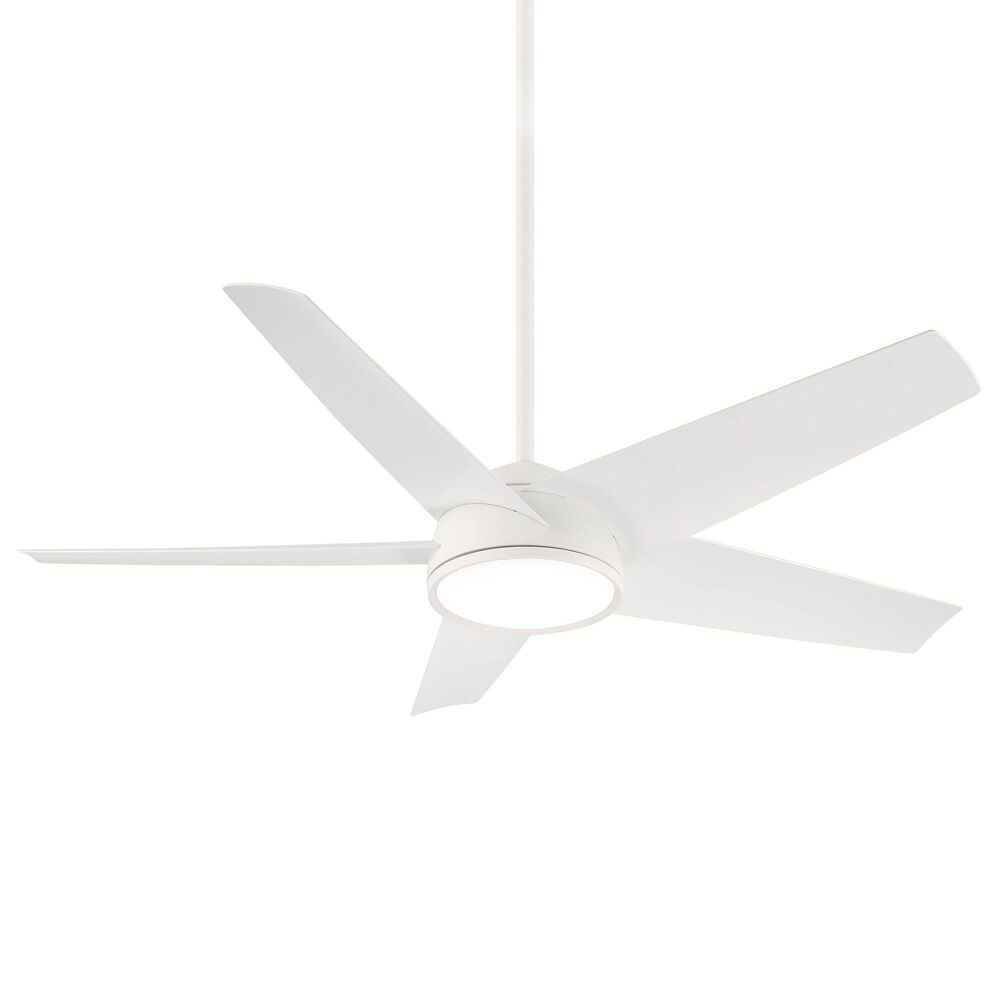Minka-Aire Chubby 58" Smart Indoor/Outdoor Ceiling Fan in Flat White, , large