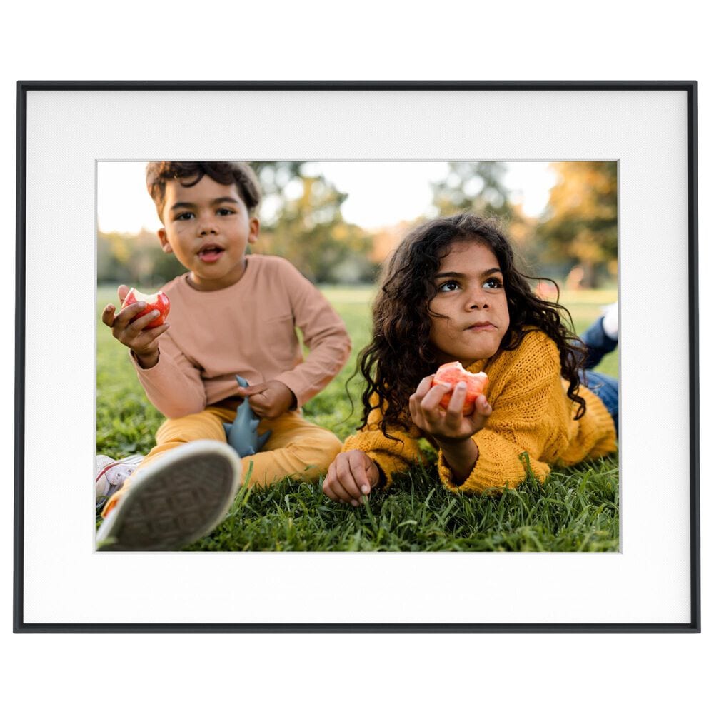Aura Walden 15" Digital Wi-Fi Photo Frame with Paper Mat in Carbon, , large