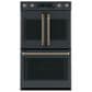 Cafe Handle and Knob Kit for Double Wall Oven in Brushed Bronze, , large