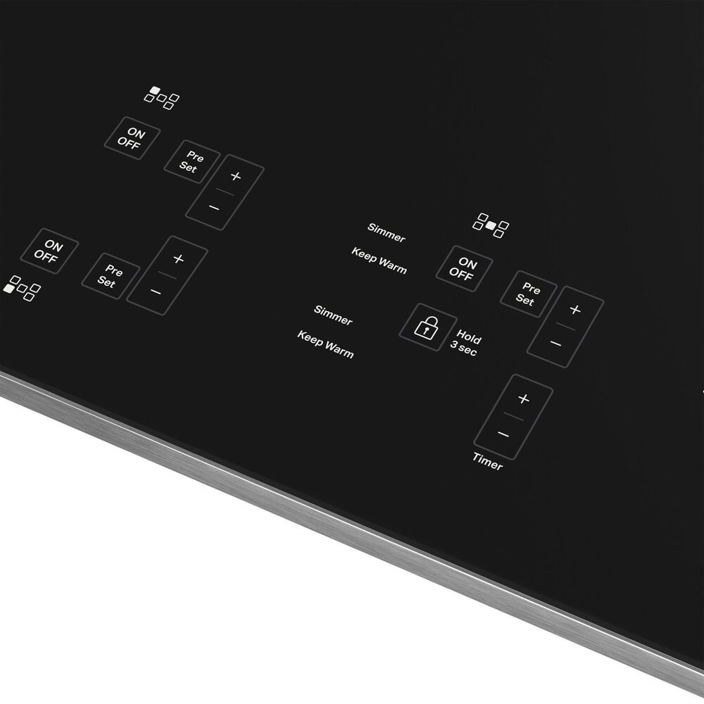 KitchenAid 30&quot; Built-In Electric Induction Cooktop in Stainless Steel, , large