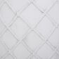 Hearth and Haven Outdoor Round End Table with Diamond Lattice Texture in Antique White, , large