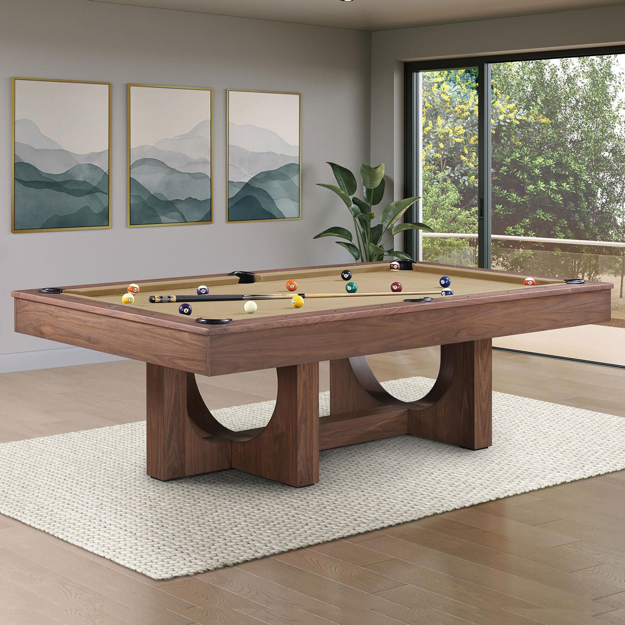 Imperial Rowan 8' Pool Table in Light Walnut