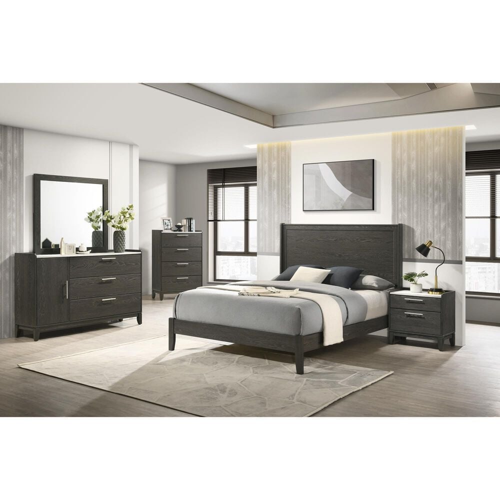 Lifestyle 2 Drawer Nightstand in Dark Gray, , large