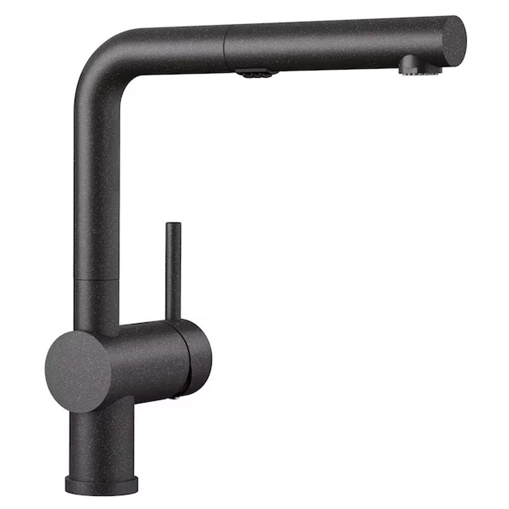 Blanco Linus 1.5 GPM Low-Arc Pull-Out Kitchen Faucet in Anthracite, , large