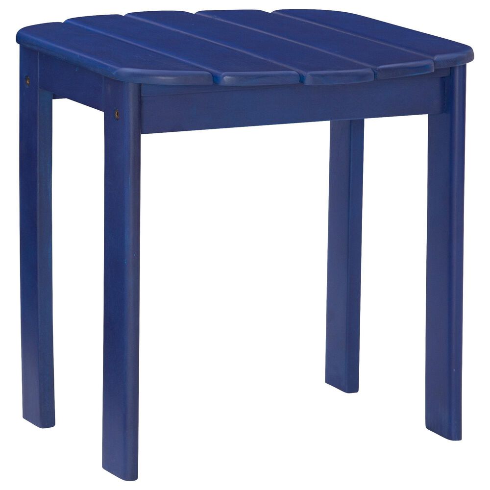Linon Home Decor Adirondack End Table in Blue, , large