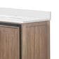 Lexora Home Ziva 72" Double Bathroom Vanity in Rustic Barnwood with 2 cm White Quartz Top and Rectangular Sinks, , large
