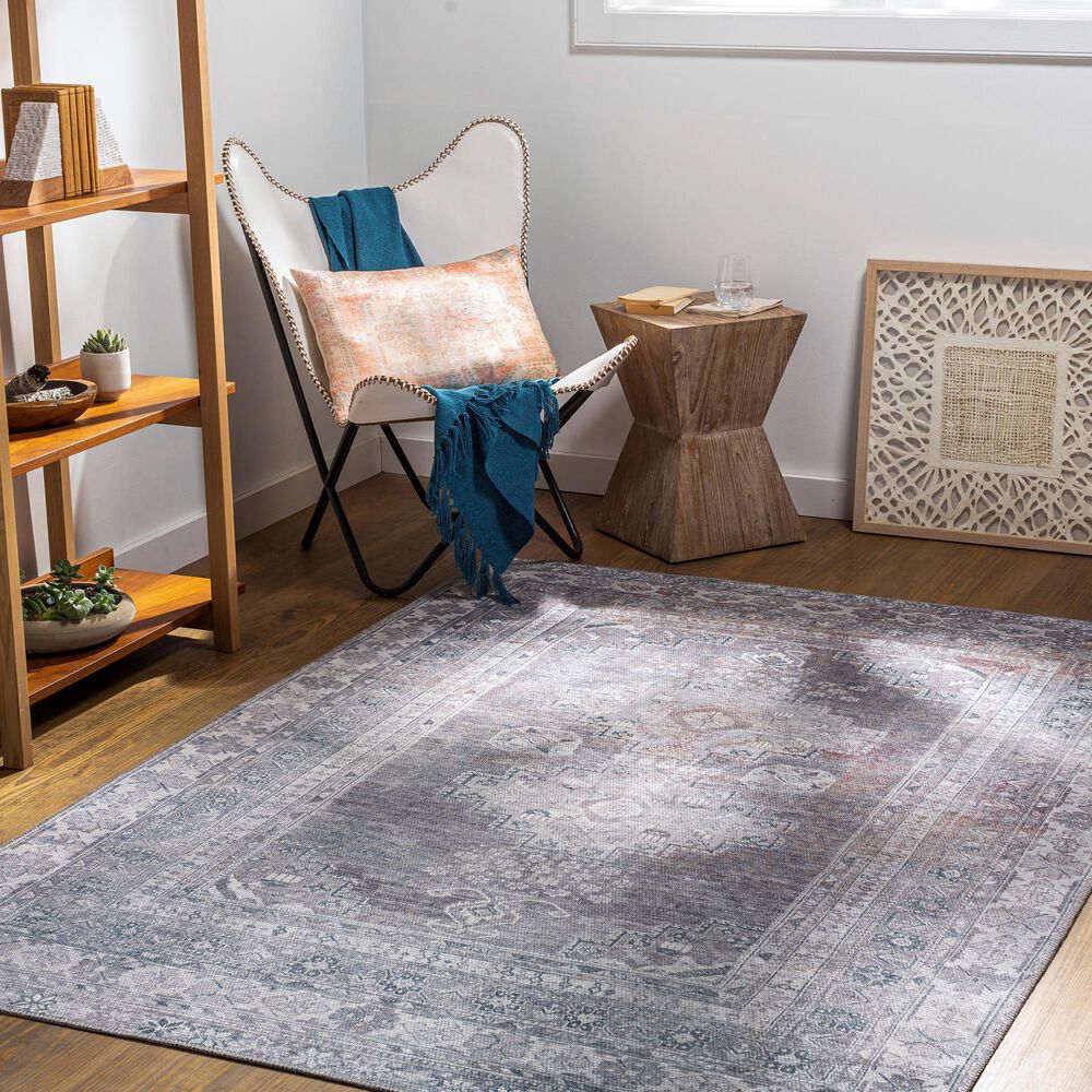 Surya Colin 5&#39;3&quot; x 7&#39;3&quot; Charcoal, Light Gray, Brown and Cream Area Rug, , large