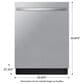 Samsung 24" Built-In 46 dBA Dishwasher in Fingerprint Resistant Stainless Steel, , large