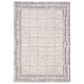 Jaipur Eva Quadrant 6" x 9" Silver Cloud, Moonstruck, Pastel Parchment, Almond Peach and Licorice Area Rug, , large