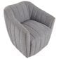 LumiSource Finley Swivel Accent Chair in Grey, , large