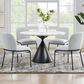Steve Silver Conrad Pedestal Dining Table and 4 Dining Side Chairs, , large