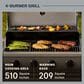 Tytus Anaheim and Emberwood 3-Piece Modular Duo with Charcoal Grill in Gunmetal Gray, , large