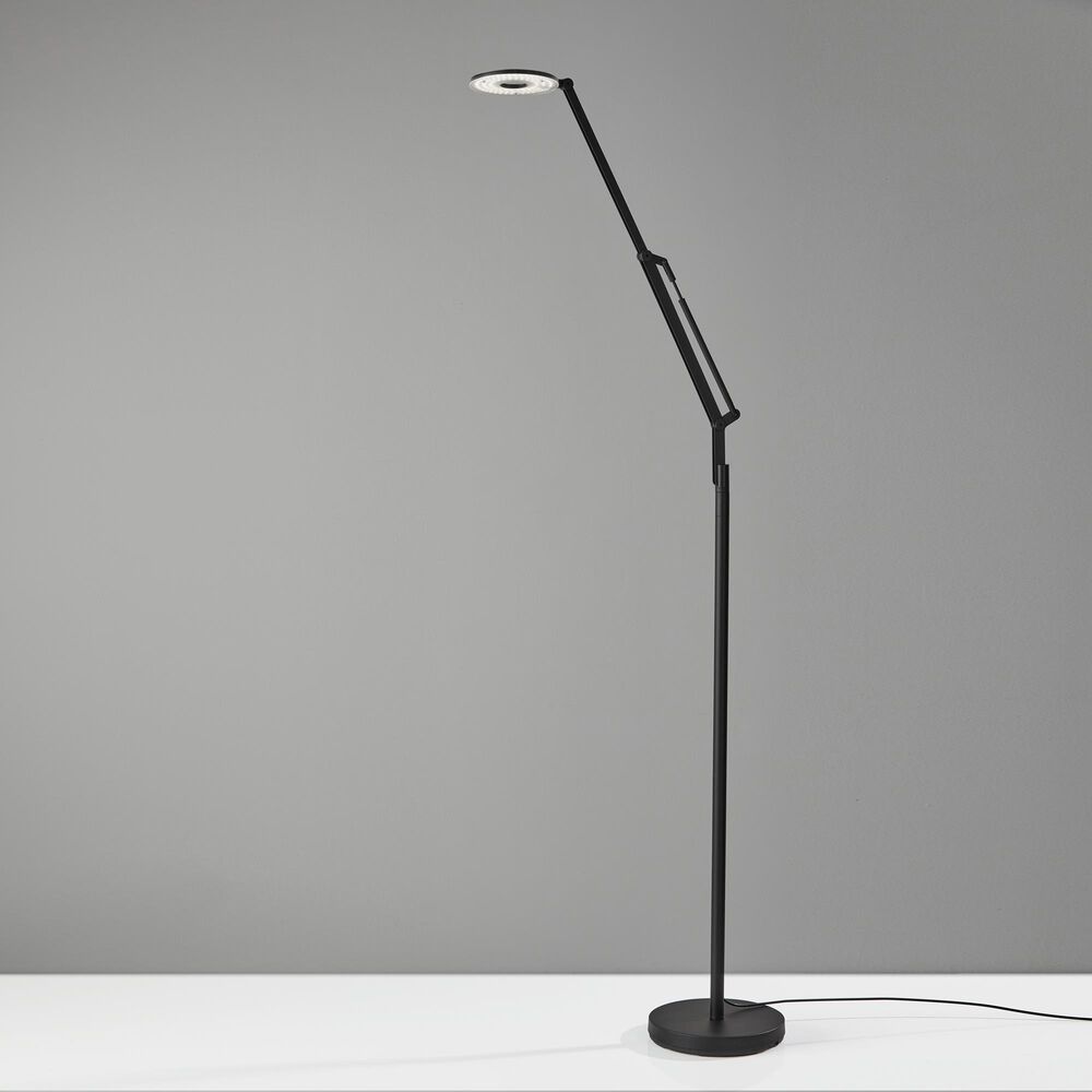 Adesso Gordon LED Floor Lamp in Black, , large