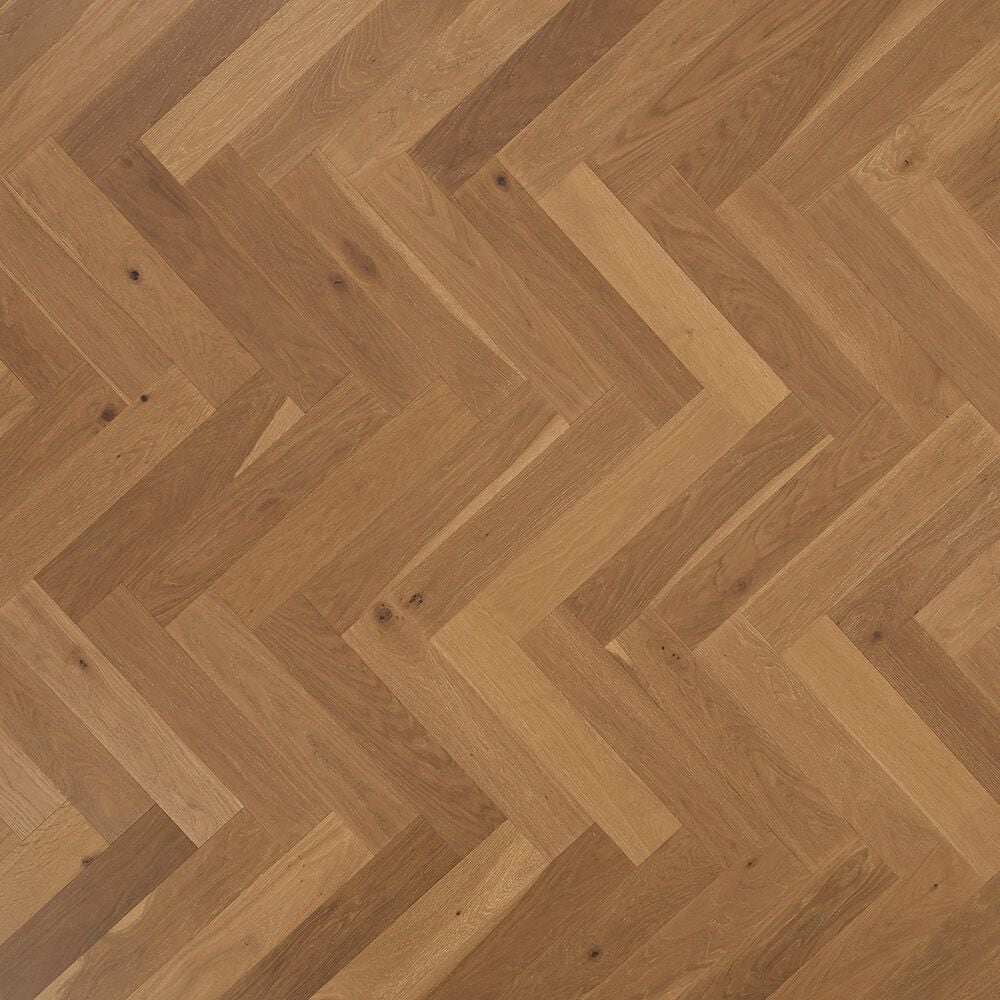 Karastan Gault Estate Herringbone English Brown Oak Engineered Hardwood, , large