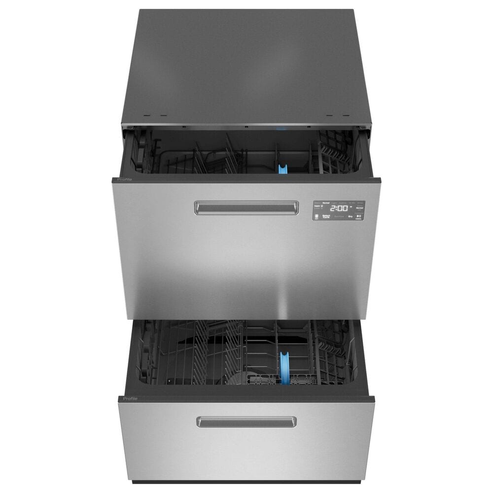 GE Profile 24&quot; Dishwasher Double Drawer in Stainless Steel, , large