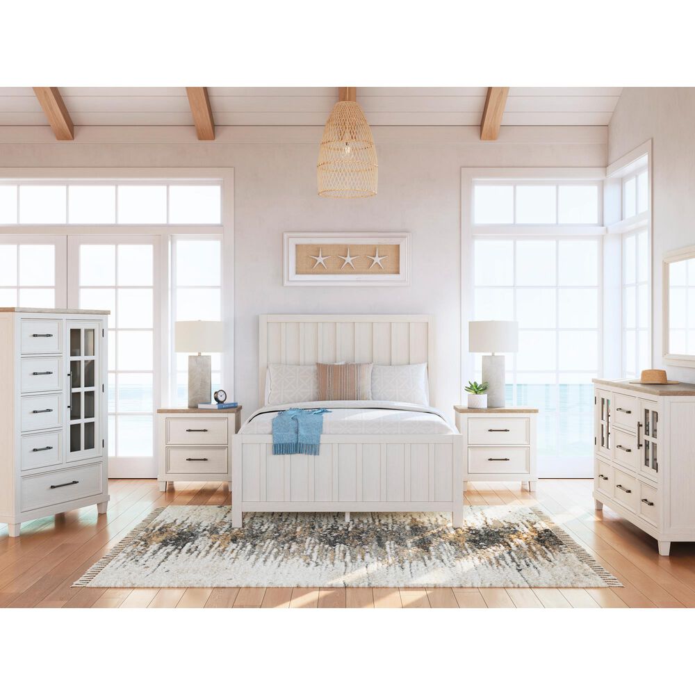 Ashley Shaybrock Queen Panel Bed in Antique White, , large