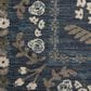 Rifle Paper Co. x Loloi Fiore FIO-01 6"3" x 9" Navy and Grey Area Rug, , large