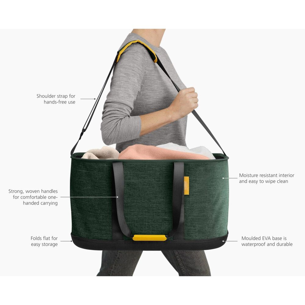 Joseph Joseph Hold-All 45L Outdoor Collapsible Laundry Basket in Green, , large