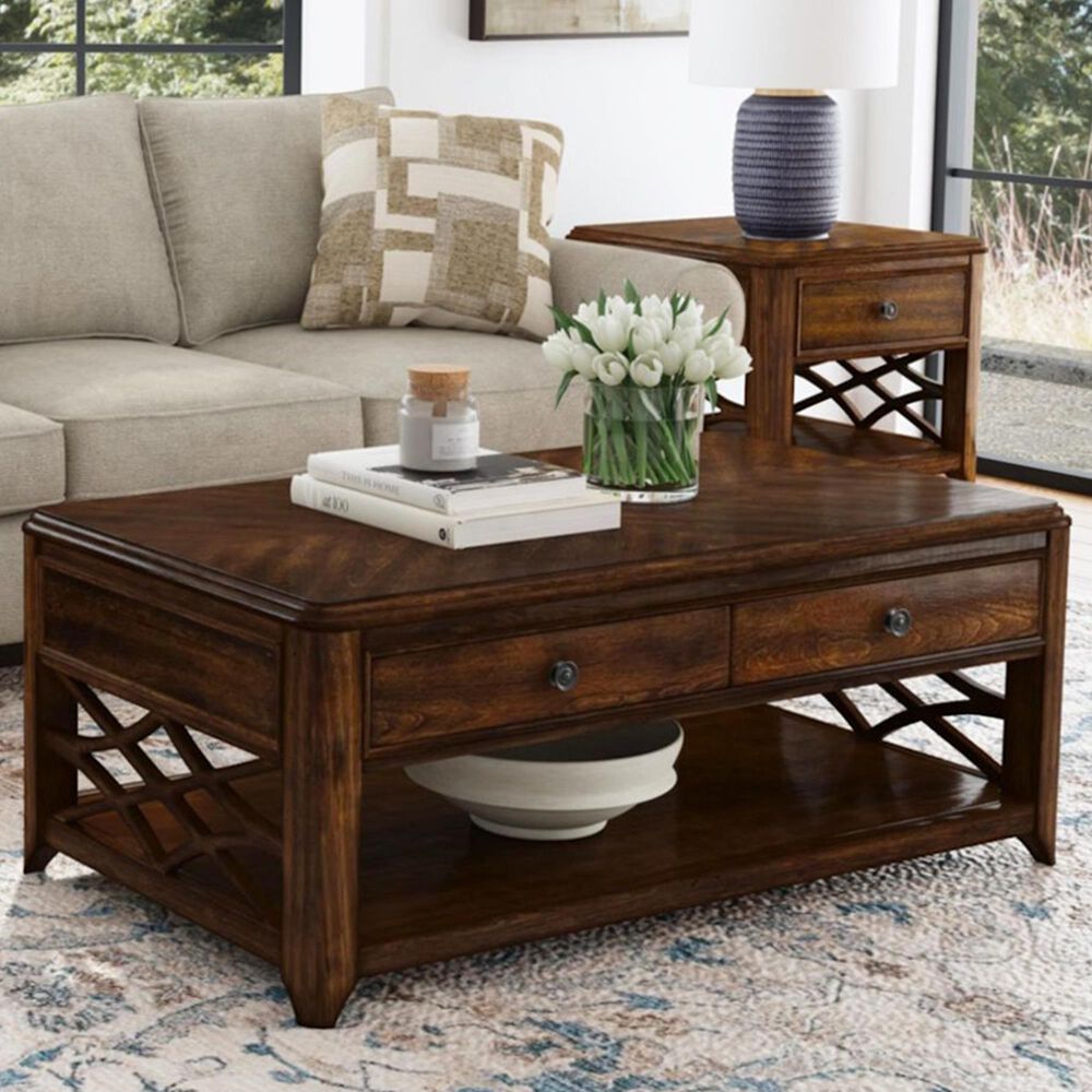 Mayberry Hill Phillipe Lift-Top Coffee Table in Cherry, , large