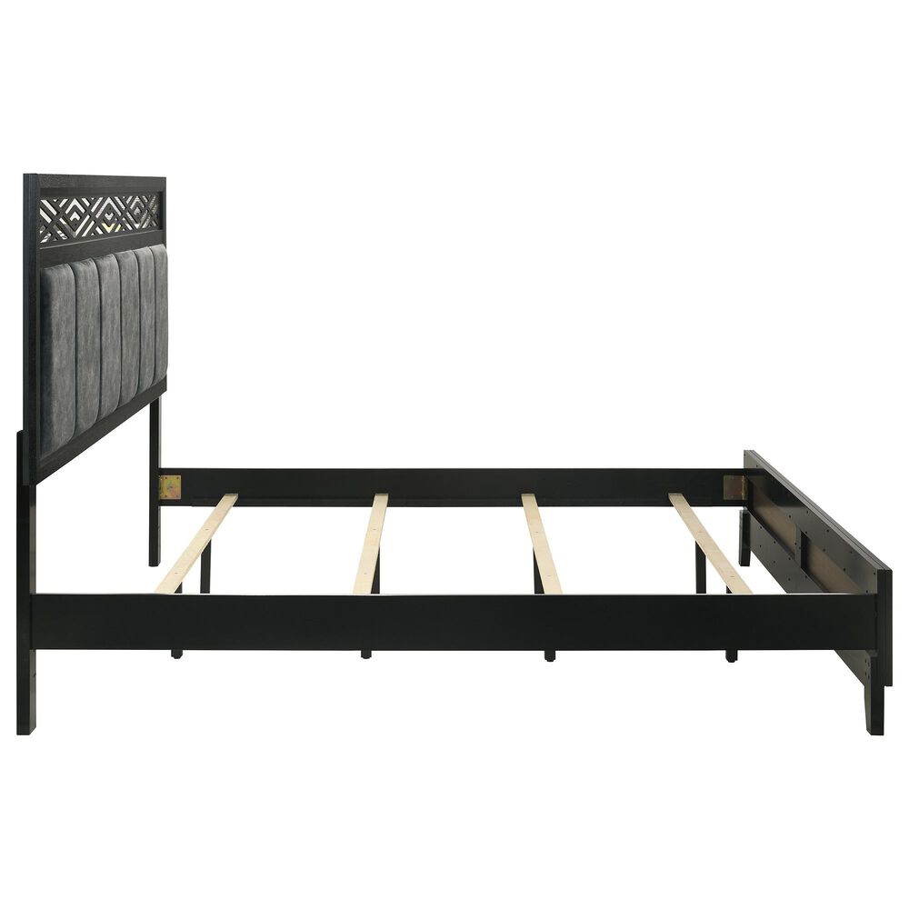 New Heritage Design Obsidian 4-Piece King Bedroom Set in Black, , large
