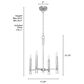Hunter Sunjai 4-Light Pendant in Brushed Nickel, , large