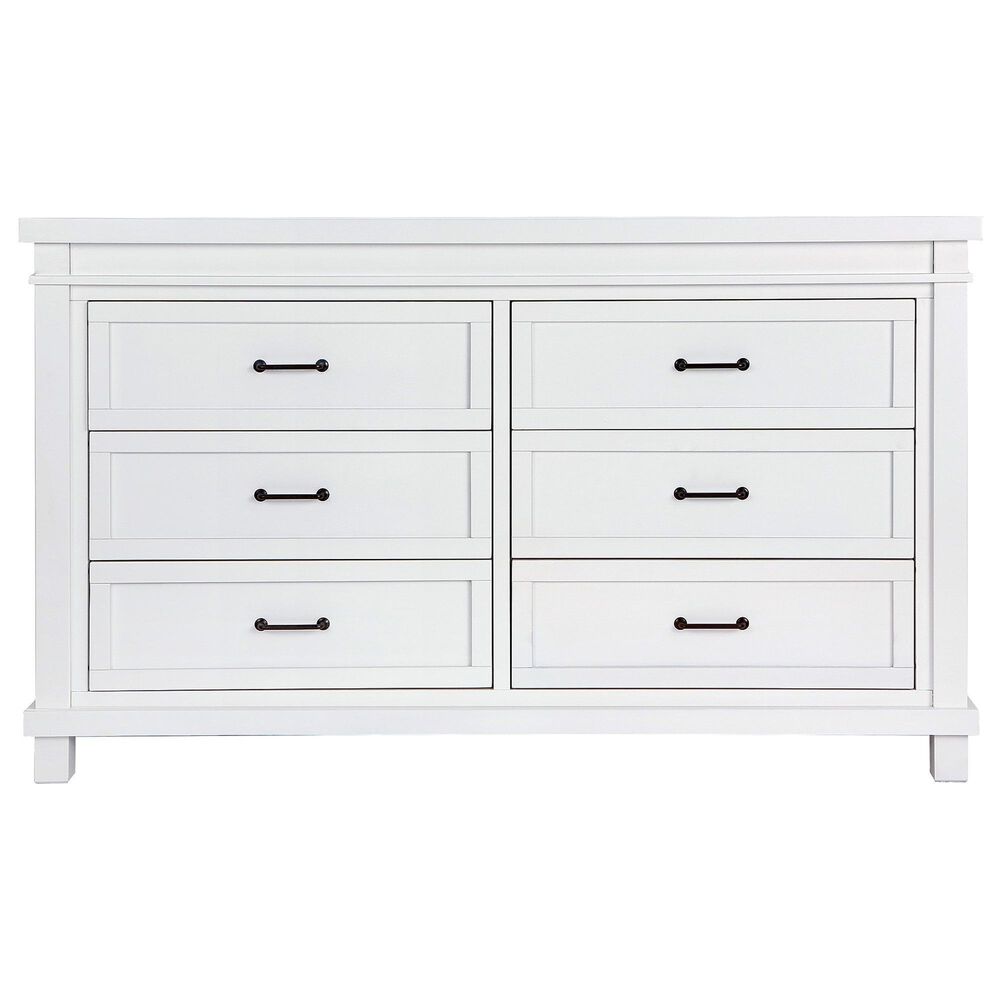 Appleseed Rowan 6-Drawer Dresser in Pure White, , large