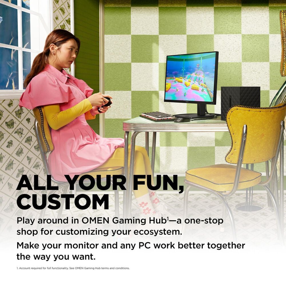 HP Omen 27&quot; QHD 165Hz Gaming Monitor in Black, , large