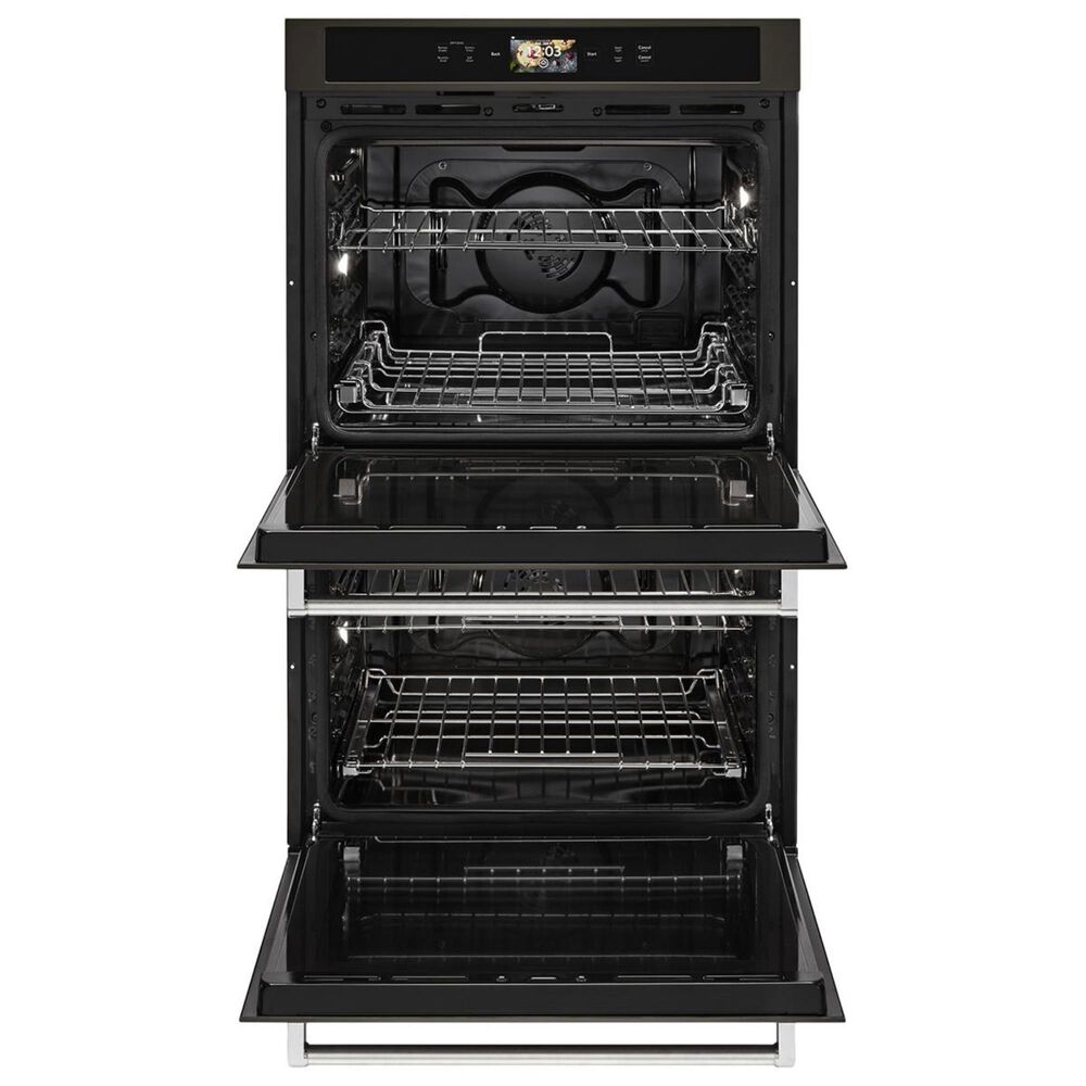 KitchenAid 30&quot; Double Wall Oven in Black Stainless Steel, , large