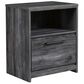 Ashley Baystorm 1-Drawer Nightstand in Smoke Gray, , large