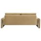 Jennifer Taylor Home Mason Stationary Sofa in Camel Brown Beige Velvet, , large