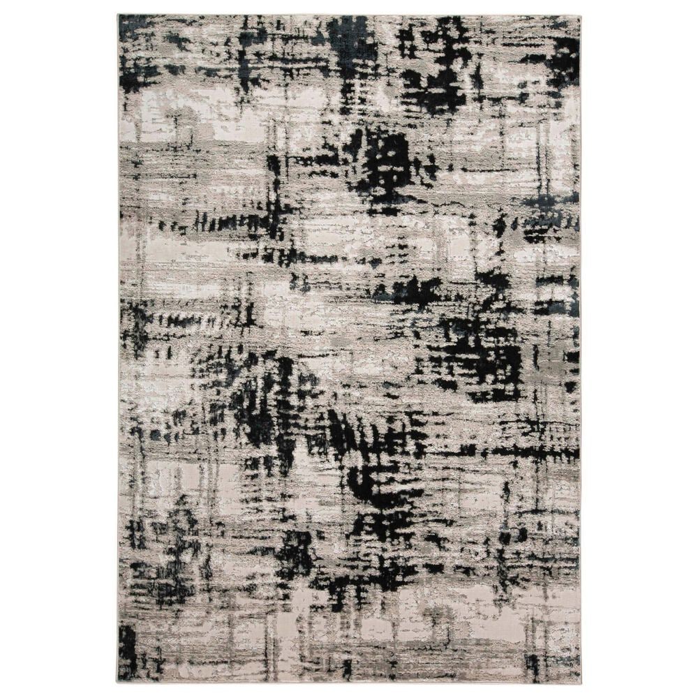 Feizy Micah 13" x 20" Black Area Rug, , large