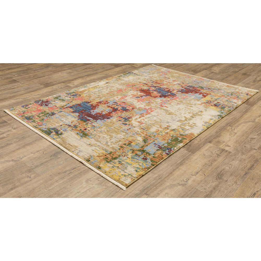 Oriental Weavers Soleri SOL06 2&#39; x 3&#39; Beige and Red Area Rug, , large