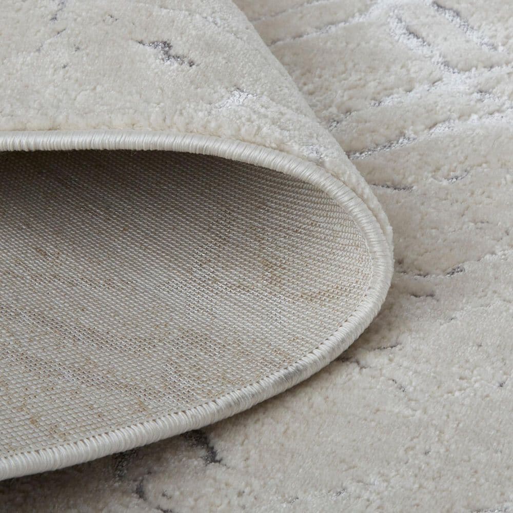 Feizy Micah Beige and Silver 3&#39;11&quot; x 6&#39; Area Rug, , large
