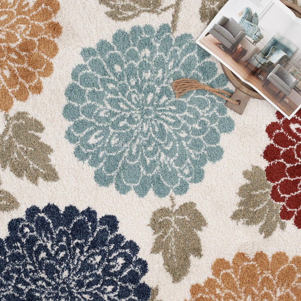 Central Oriental Tulsa Daegan 5&#39; x 7&#39;3&quot; Cream and Multicolor Area Rug, , large
