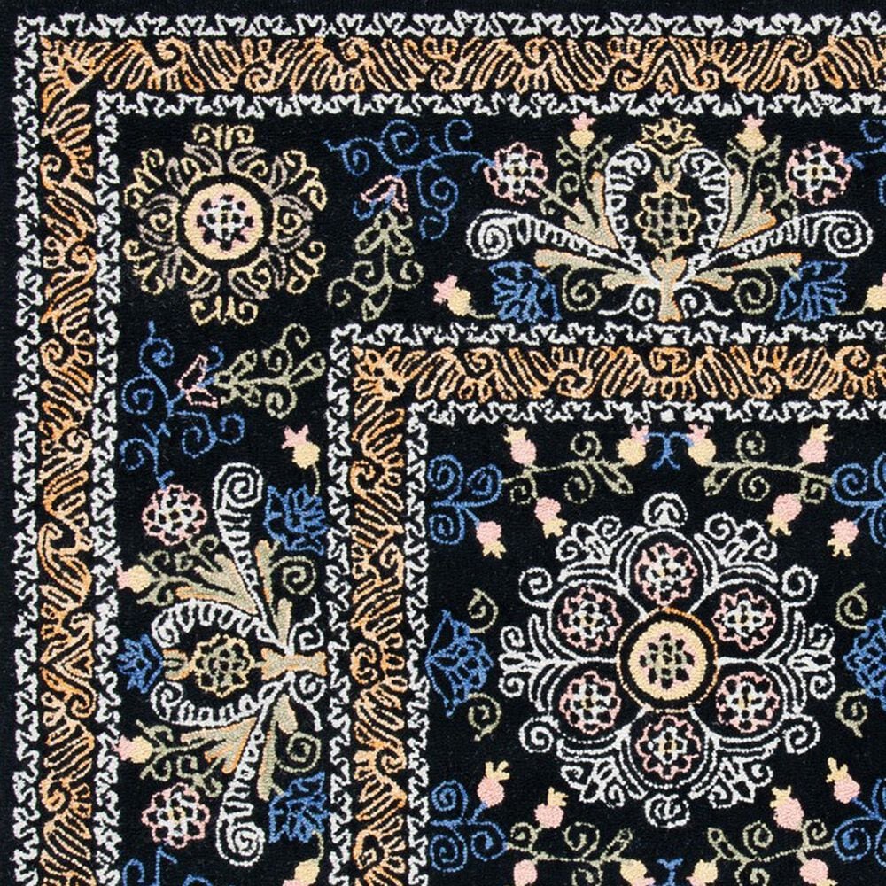 Safavieh Micro-Loop 9&#39; x 12&#39; Black and Green Area Rug, , large