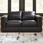Ashley Amiata Stationary Loveseat in Onyx, , large