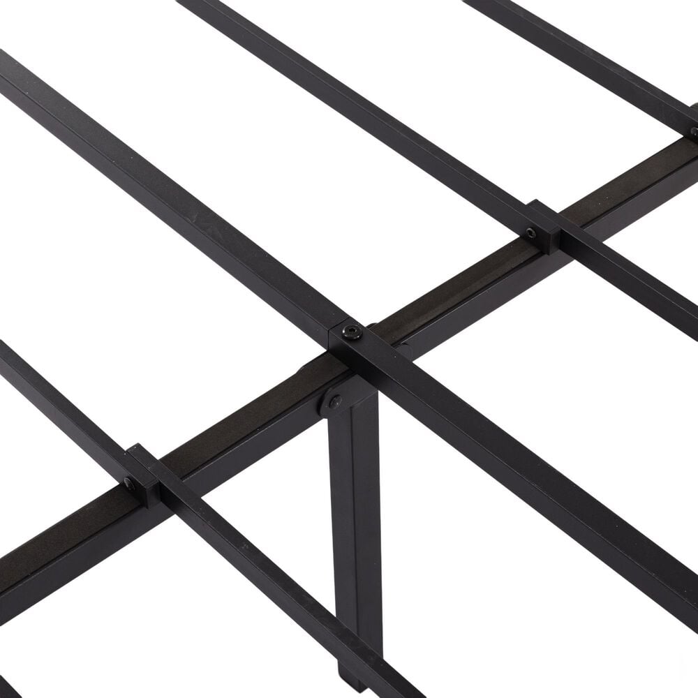 HOMLUX Twin Metal Bed Frame in Black, , large
