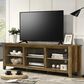 HOMLUX 70" TV Stand with Open Shelves and Adjustable Storage in Knotty Oak, , large