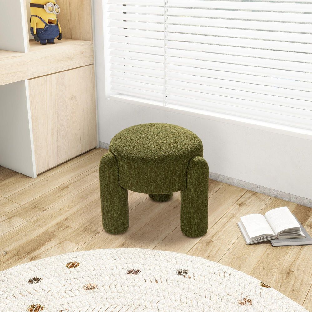 Jennifer Taylor Home Hugo Upholstered Ottoman in Moss Green, , large