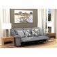 Catnapper Trifecta Manual Reclining Sofa with Drop Down Table in Smoke, , large