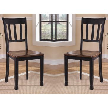 Signature Design by Ashley Owingsville Dining Side Chair in Black and Brown (Set of 2), , large