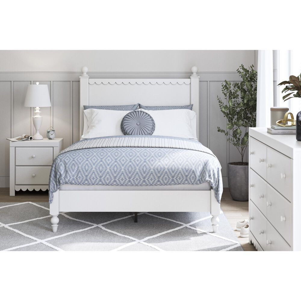 Ashley Mollviney Full Panel Bed in Matte White, , large
