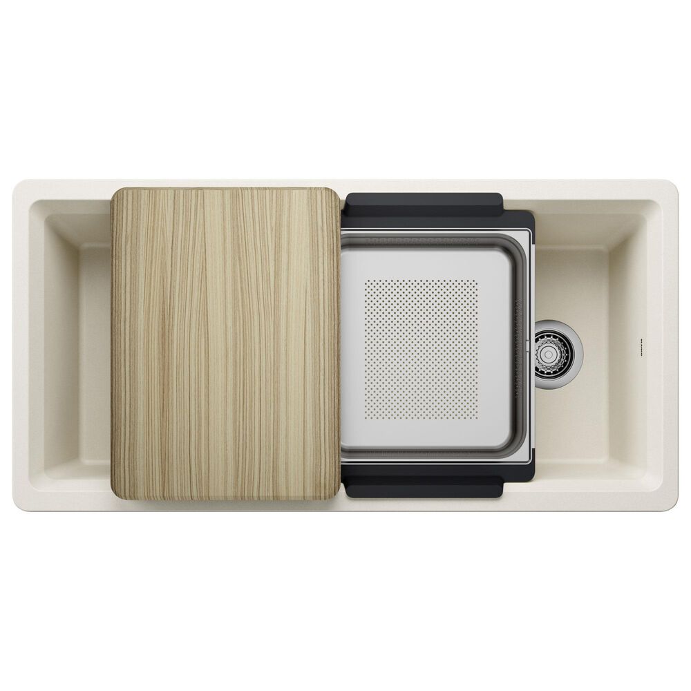 Blanco Inteos 39&quot; Undermount Single Bowl Kitchen Sink in Soft White, , large
