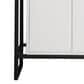 James Martin Vanities Boston 31.5" Single White Door Bathroom Vanity in Matte Black with 3 cm White Glossy Resin Countertop and Rectangular Sink, , large