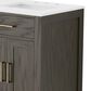 Lexora Home Abbey 60" Double Bathroom Vanity in Brown Oak with 2 cm White Quartz Top and Rectangular Sinks, , large