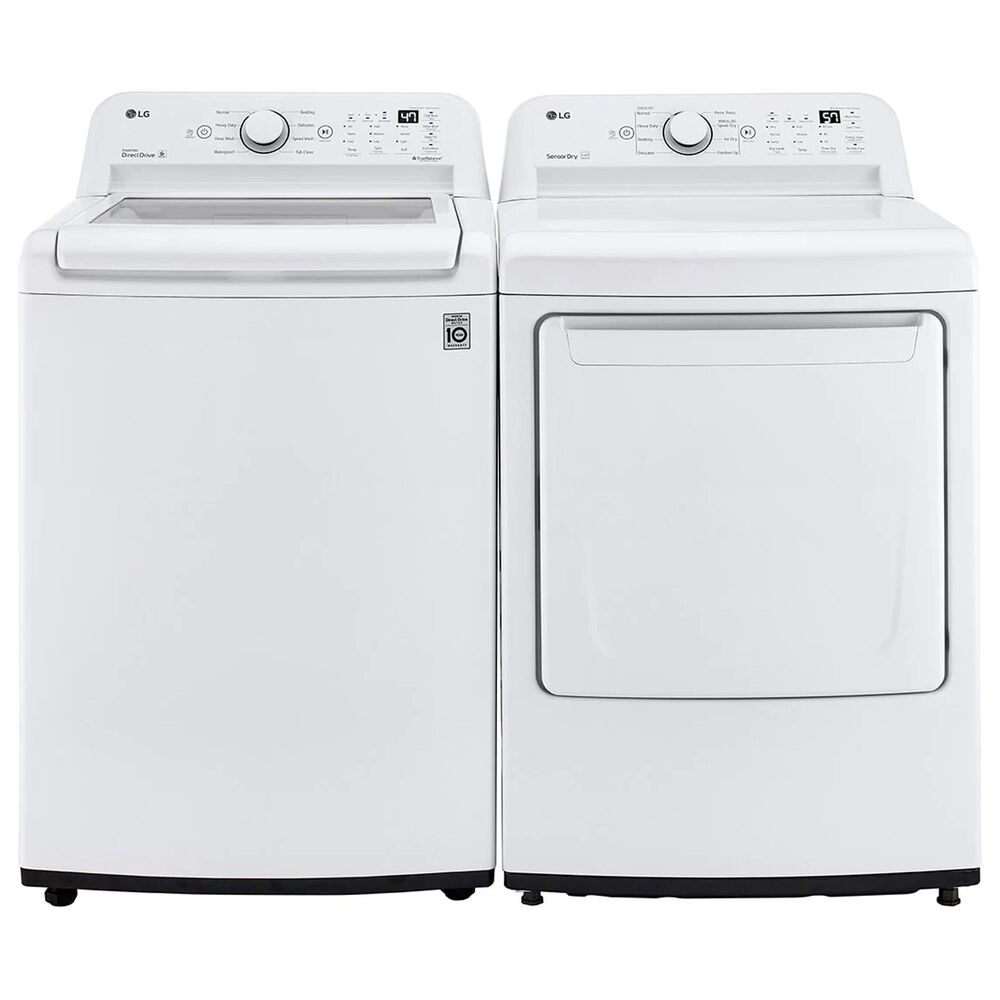 LG 7.3 Cu. Ft. Ultra Large Capacity Electric Dryer with Sensor Dry Technology in White, , large