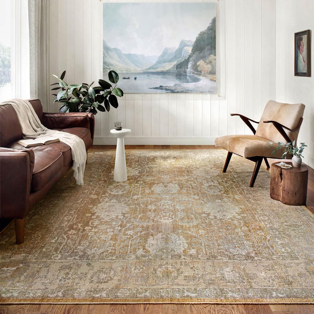 Chris Loves Julia x Loloi Rosemarie 11&#39;6&quot; x 15&#39;6&quot; Gold and Sand Area Rug, , large