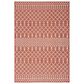 Nourison Positano Southwestern Terracotta 4" x 6" Indoor/Outdoor Area Rug, , large